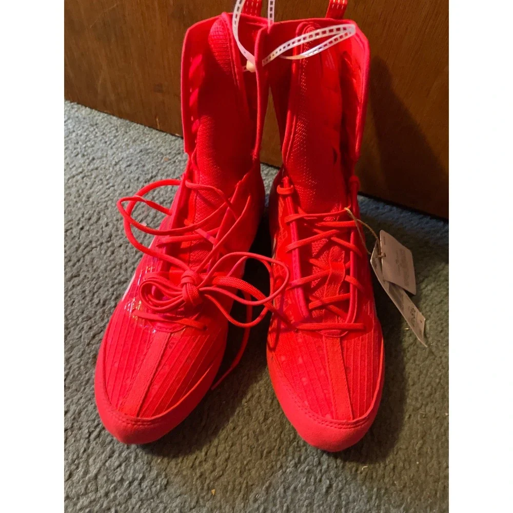 Adidas‎ Box Hog 4 Boxing Shoes Mens 4.5 Womens 5.5 Red IH2732 Training Boots